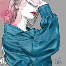 Meu projeto do curso: Retrato Ilustrado com Procreate. Un proyecto de de Carla Aquino - 10.10.2020