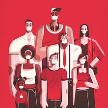 Ponte la mascarilla / Put on the mask. Traditional illustration project by Ricardo Polo López - 10.02.2020
