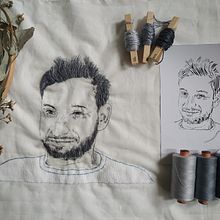 My project in Creation of Embroidered Portraits course Ein Projekt aus dem Bereich Stickerei von Patrícia Lima Zahn - 08.10.2020