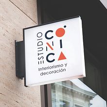 Estudio Cónica. Br, ing, Identit, Design, Logo Design, Digital Design, and Graphic Design project by Paula Guillén - 10.08.2020