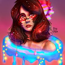 Mi Proyecto del curso: Retratos digitales de fantasía con Photoshop. Un progetto di Disegno, Illustrazione tradizionale e Illustrazione digitale di Desiree Urbina - 08.10.2020