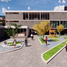 Centro Artesanal de Aprovechamiento de Llantas . Un progetto di Architettura e Architettura d'interni di Sebastián Pardo - 09.10.2020