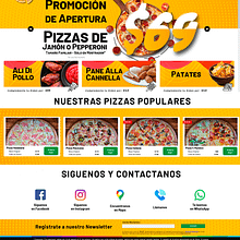 Diseño web con AMuse | imdpizza.com. Web Development, and Web Design project by Armando Lara - 06.01.2020