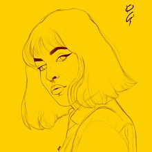 Gata negra. Creativit, Drawing, Portrait Drawing, Digital Drawing, Traditional illustration, Digital Illustration, and Digital Painting project by Paula Guillén - 10.09.2020