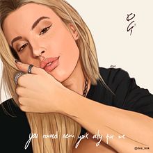 you ruined new york city for me. Creativit, Drawing, Portrait Drawing, Digital Drawing, Traditional illustration, Digital Illustration, and Digital Painting project by Paula Guillén - 10.09.2020