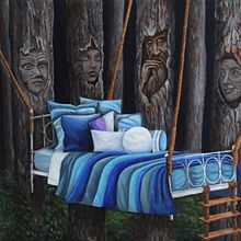 El refugio soñado. Un proyecto de Bellas Artes, Pintura y Pintura acrílica de Mónica Reséndez - 10.10.2020