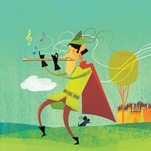 Fábulas - Flautista de Hamelin. Un progetto di Disegno, Disegno digitale, Illustrazione tradizionale, Illustrazione digitale, Illustrazione infantile e Narrativa di Weberson Santiago - 10.10.2020