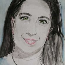 Mi madre, María Esperanza Daza à l'aquarelle. Un progetto di Disegno artistico e Disegno di ritratti di Sebastián Camilo Leal Daza - 31.10.2020