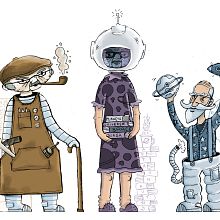 My final project in Illustrated Characters Factory course - loved the course from start to finish!!. Un proyecto de Diseño gráfico de John Coe - 28.03.2021