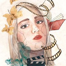 Mi Proyecto del curso: Retrato ilustrado en acuarela. Un proyecto de Dibujo de Retrato y Pintura a la acuarela de Adriana Tiralongo - 12.10.2020