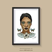 Meu projeto do curso: Retrato ilustrado em aquarela. Un proyecto de Dibujo, Ilustración tradicional, Ilustración con tinta y Pintura a la acuarela de Amanda Santos - 24.10.2020