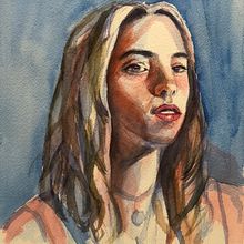 Mi Proyecto del curso: Retrato artístico en acuarela . % M. Teresa González Bayod tarafından hazırlanan Sulubo, Ve a Resim projesi - 10.12.2020