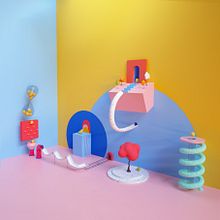 Mi Proyecto del curso: Animación de cortinillas de televisión con motion graphics. 3D Animation, Art Direction, and 3D Design project by Ainize . - 10.13.2020