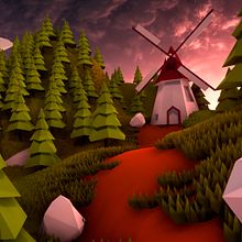 Mi Proyecto del curso: Modelado de escenarios low poly para videojuegos . % Jean Reyes Parra tarafından hazırlanan 3D, O, un Tasarımı, Ve 3D Modelleme projesi - 10.12.2020