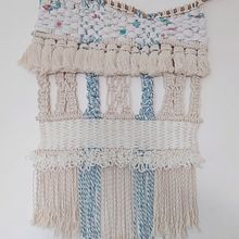 Mi Proyecto del curso: Introducción al macramé: creación de un tapiz decorativo. Creativit, Decoration & Interior Design project by tomillo - 10.13.2020