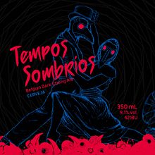 Tempos Sombrios - ilustração para rótulo de cerveja. Digital Drawing, and Graphic Design project by Johny Clay - 10.13.2020