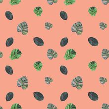 Terracotta leaves. Un progetto di Illustrazione botanica, Pattern design e Pittura ad acquerello di Amity Buchanan - 13.10.2020
