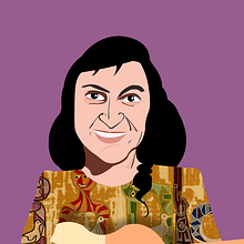 Violeta Parra. Digital Illustration project by Francisco Bonett - 10.13.2020