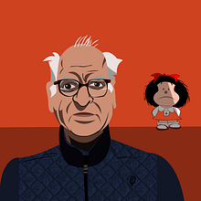 Quino. Digital Illustration project by Francisco Bonett - 10.13.2020