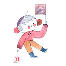 Respect Ein Projekt aus dem Bereich Aquarellmalerei und Illustration mit Tinte von Go Carvalho - 29.01.2021