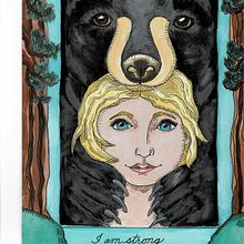 My project in Artistic Illustration: I am safe I am strong. Projekt z dziedziny Trad, c, jna ilustracja, Malarstwo akr i lowe użytkownika Vesta Letty - 13.10.2020