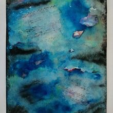 My project in Modern Watercolor Techniques course.  project by Ellen Kramer - 10.14.2020