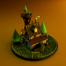 Mi Proyecto del curso: Creación de mundos 3D en miniatura con Procreate y Cinema 4D. 3D, e Modelagem 3D projeto de Ivan Pernigotti - 14.10.2020
