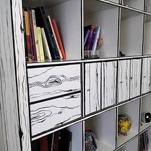 librería Ikea transformada. Un proyecto de Artesanía, Bellas Artes, Creatividad y Pintura de Eva Aleixandre Plasencia - 14.10.2020