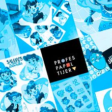 PROFES PAPEL TIJERA, recursos para educadores. Un proyecto de Diseño e Ilustración tradicional de Ruth Martínez - 15.10.2020