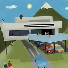 Building . Ilustrație arhitecturală de Vera Olevskaya - 10.15.2020