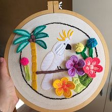 Mi Proyecto del curso: Introducción al bordado tridimensional. Embroider project by valentinatissera123 - 10.15.2020