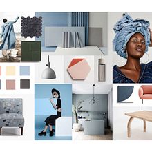 Dusty Blue and Pink Tranquil Final Project Mood Board. Interior Design project by dominiquelauren2011 - 10.16.2020