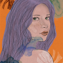 Mi Proyecto del curso: Retrato ilustrado con Procreate. Un proyecto de Creatividad, Diseño digital, Ilustración tradicional e Ilustración digital de Cristina Gorski - 17.10.2020