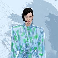 Mi Proyecto del curso: Ilustración de moda: de la pasarela al papel. Un proyecto de Diseño de moda, Diseño digital e Ilustración digital de Erika V - 17.10.2020