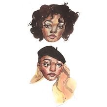 Pequenos retratos Ein Projekt aus dem Bereich Aquarellmalerei von Caroline Passos - 17.10.2020