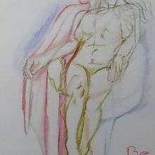 Taller de Modelo Vivo Año 2015. Un proyecto de Dibujo, Dibujo anatómico, Dibujo artístico, Dibujo de Retrato y Pintura de Beatriz Ebert - 17.11.2015