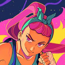 Girls Kick Butt. Traditional illustration project by Akimaro - 05.17.2020