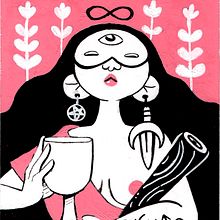 Cartas de Tarot. Traditional illustration, Ink Illustration, Acr, and lic Painting project by Jimena S. Sarquiz - 10.18.2020