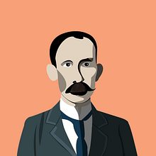 Jose Marti. Digital Illustration project by Francisco Bonett - 10.18.2020