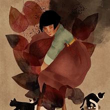 Young Girl in Han-Bok Ein Projekt aus dem Bereich Botanische Illustration, Kinderillustration, Digitale Illustration und Traditionelle Illustration von Hannah Maureen Muth - 18.10.2020