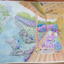 Mi Proyecto del curso: Ilustración en acuarela con influencia japonesa. Criatividade para crianças, Desenho, Desenho artístico, Design, Design de personagens, Ilustração editorial, Ilustração tradicional, Ilustração infantil, Pintura, Pintura em aquarela, Stor, board, Stor, e telling projeto de Paula Hamamè - 18.10.2020