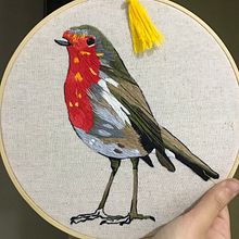 Meu projeto do curso: Pintar com linha: técnicas de ilustração têxtil. Bordado projeto de Gabrielly da Paz Matos Nascimento - 19.10.2020