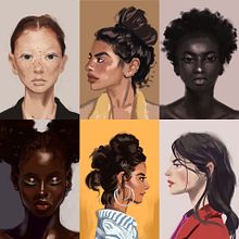 30 minute Portrait studies. Digital Drawing, Digital Painting, and Portrait Drawing project by Ksenia - 07.10.2020