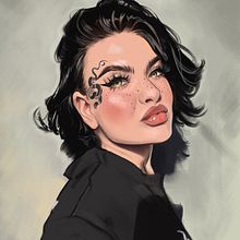 Big Kapa Rendered Portrait. Un proyecto de Dibujo digital, Ilustración digital, Pintura digital y Dibujo de Retrato de Ksenia - 13.10.2020