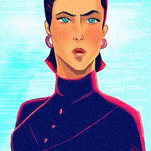 Tough Girl :) . Digital Drawing project by Walid Saber - 10.22.2020