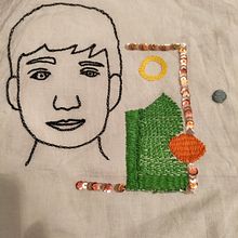 Mi Proyecto del curso: Retrato lineal bordado . % Carmen Pérez tarafından hazırlanan Nakış projesi - 10.19.2020
