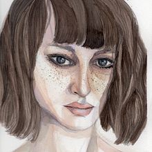 My project in Watercolor Portrait from a Photo course. Un proyecto de Dibujo anatómico, Dibujo de Retrato y Pintura a la acuarela de Tamara - 19.10.2020