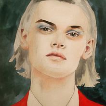 My project in Watercolor Portrait from a Photo course.  projeto de zerobyzero - 19.10.2020