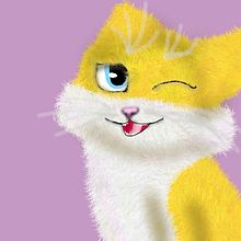 Un dibujo de un gato medio realista { A drawing of realistic half cat } . Desen artistic de noemimeridarodriguez - 10.20.2020