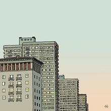 My project in Architectural Illustration: Capture a City’s Personality course. Un progetto di Illustrazione digitale e Illustrazione tradizionale di Nika Yakubovich - 20.10.2020